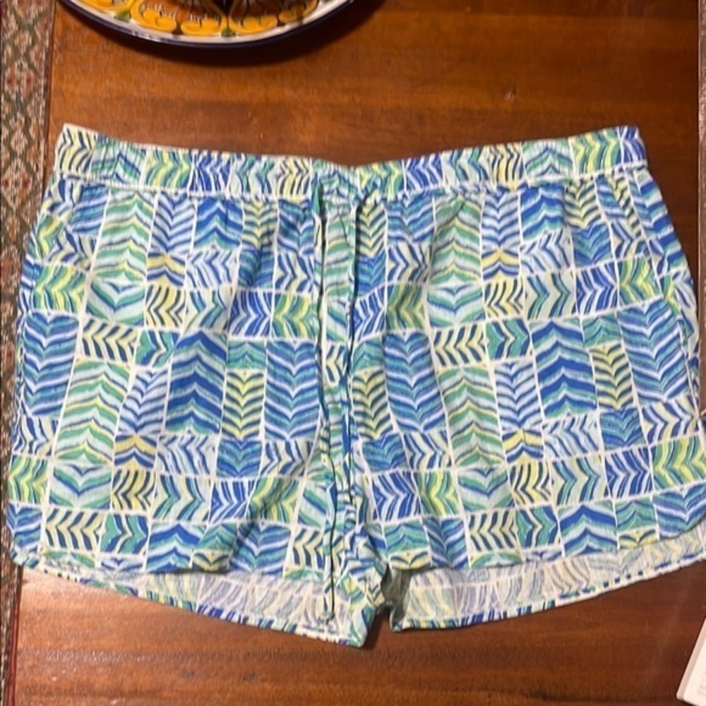 Vineyard Vines Blue and Green Athletic Shorts